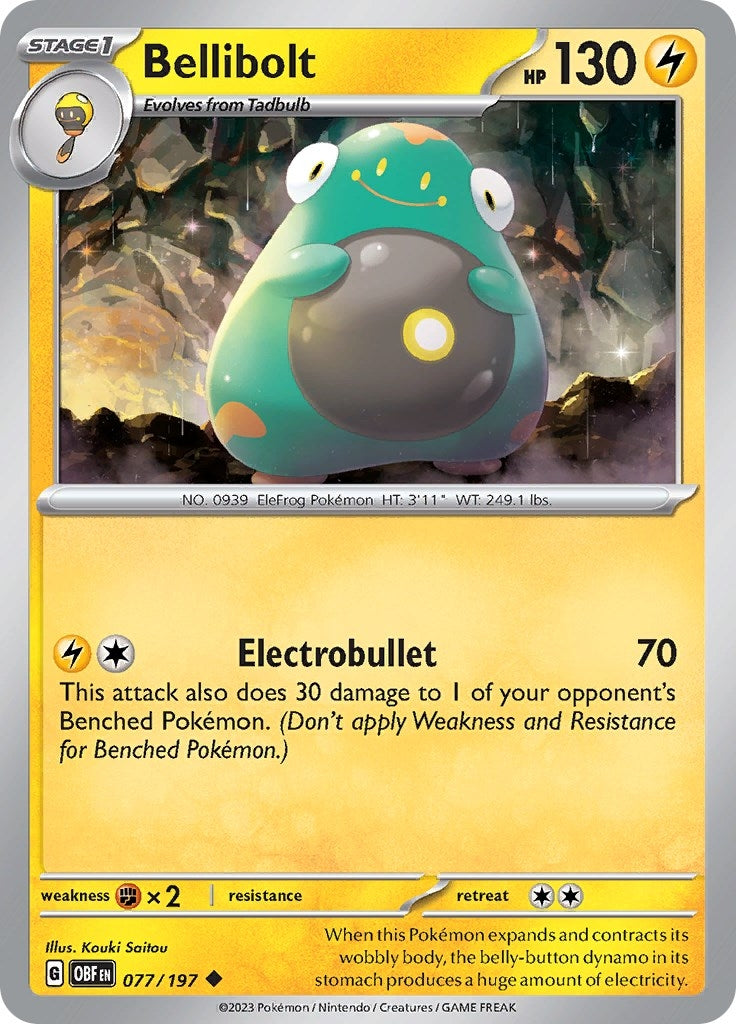 Image for Bellibolt (077/197) (OBF) - Pokemon