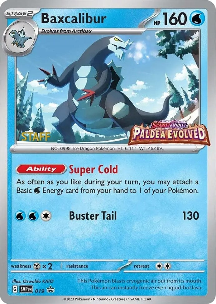 Image for Baxcalibur - 019 (Prerelease) [Staff] (019) (SVP) - Pokemon