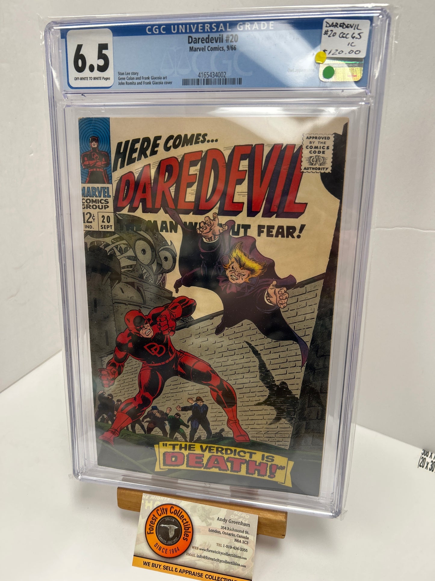 Dardevil #20 (Off-White/White Pages) {CGC 6.5}