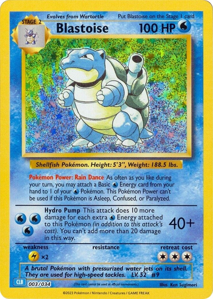 Image for Blastoise (003/034) (CL) - Pokemon