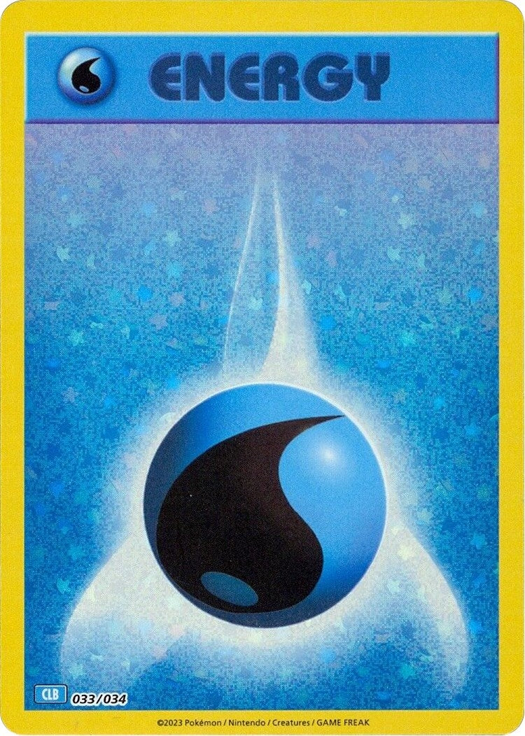 Image for Basic Water Energy (033/034) (CL) - Pokemon