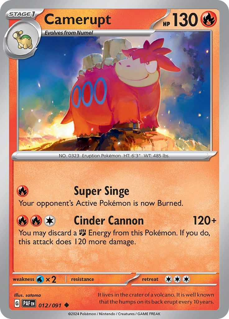 Image for Camerupt (012/091) (PAF) - Pokemon