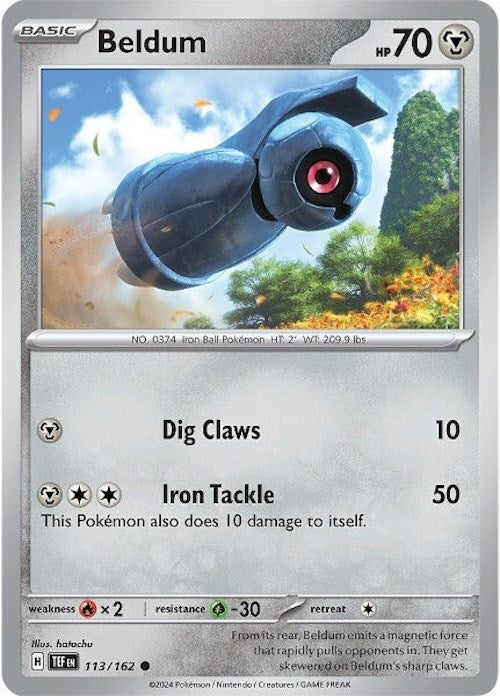 Image for Beldum (113/162) (TEF) - Pokemon