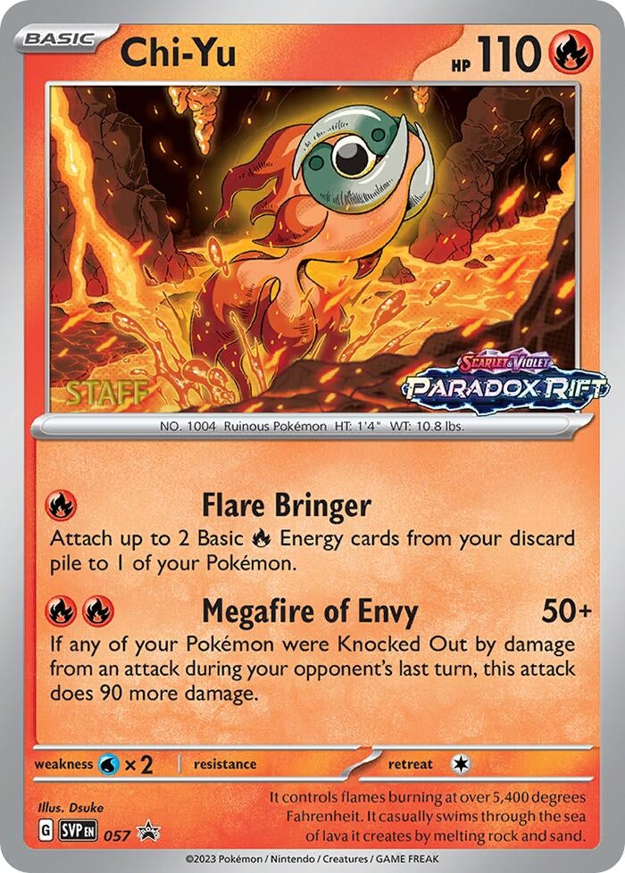 Image for Chi-Yu - 057 (Prerelease) [Staff] (057) (SVP) - Pokemon