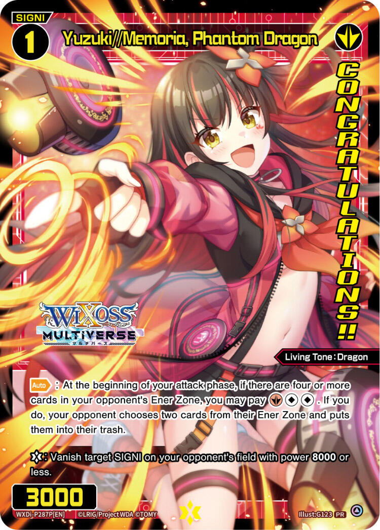 Yuzuki//Memoria, Phantom Dragon (April 2024) (Winner) (WXDi-P0287P[EN]) [Promo Cards]