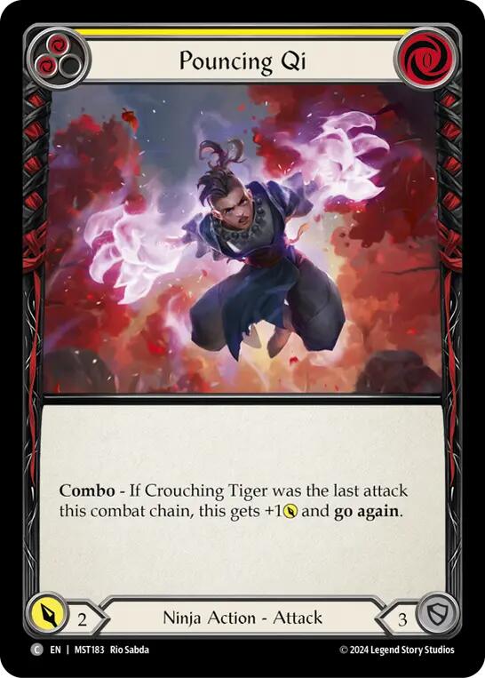 Pouncing Qi (Yellow) [MST183] (Part the Mistveil)