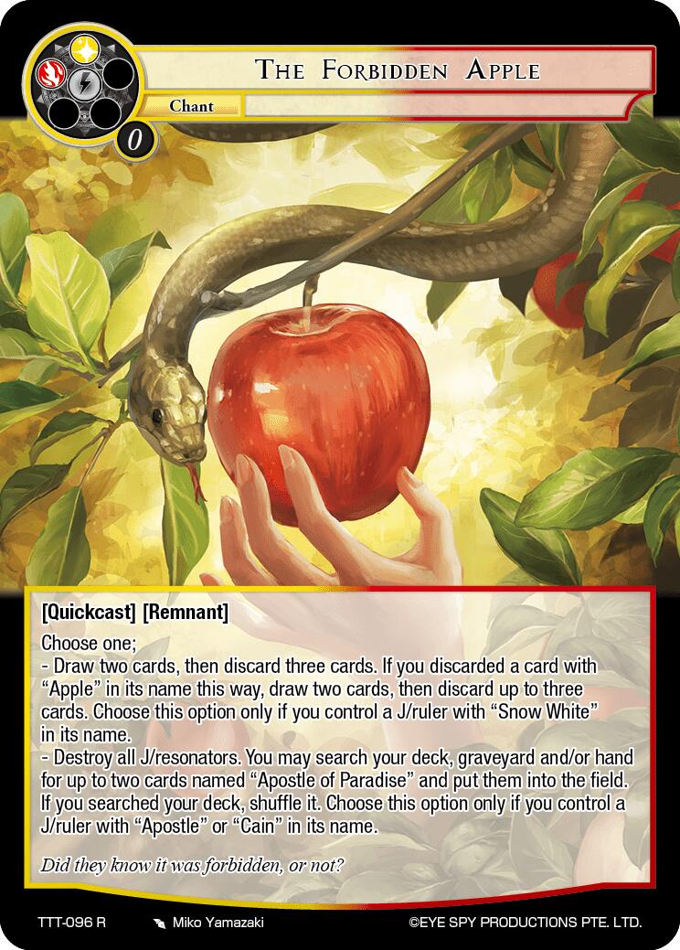 The Forbidden Apple (TTT-096 R) [Thoth of the Trinity]