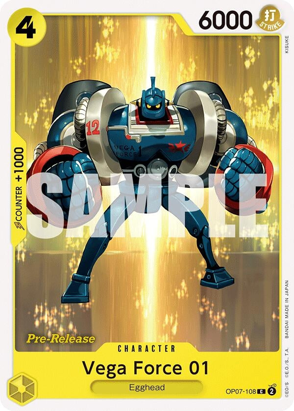 Image for Vega Force 01 (OP07-108) (OP07 PRE) - One Piece Card Game