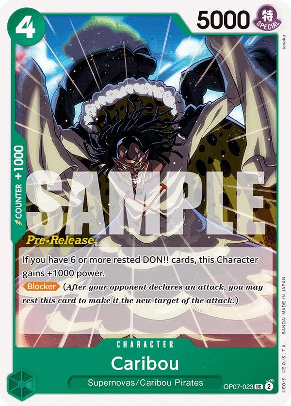Image for Caribou (OP07-023) (OP07 PRE) - One Piece Card Game