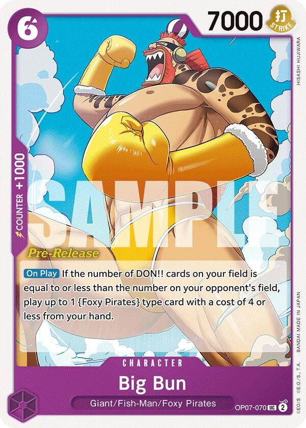 Image for Big Bun (OP07-070) (OP07 PRE) - One Piece Card Game