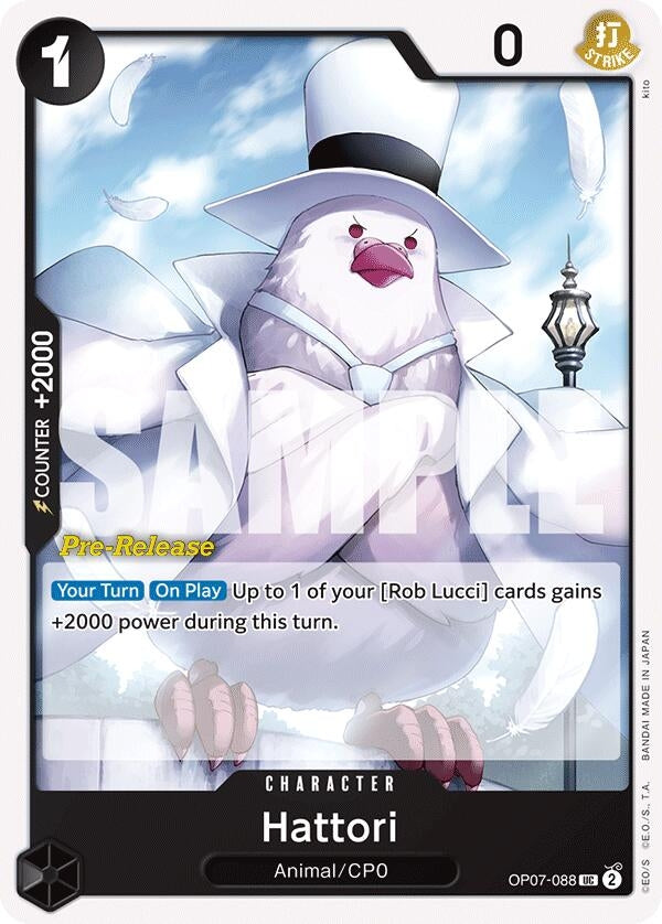 Image for Hattori (OP07-088) (OP07 PRE) - One Piece Card Game