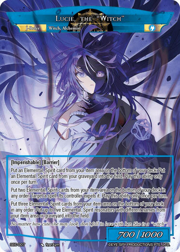 Lucie, Synthetic Alchemist // Lucie, the "Witch" (Uber Rare) (Alternate Art) (SEC-007) [Thoth of the Trinity]