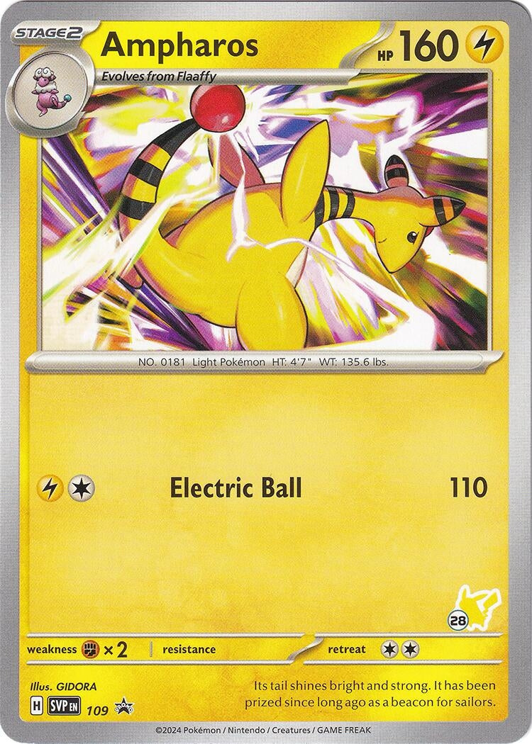 Image for Ampharos - Pikachu 28 (109) (BA24) - Pokemon