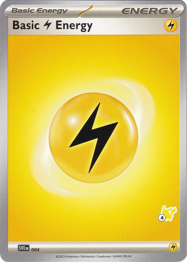 Image for Basic Lightning Energy - Pikachu 4 (004) (BA24) - Pokemon