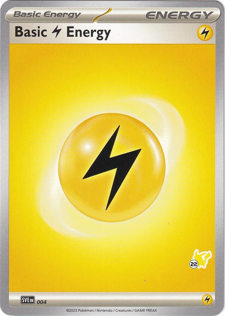 Image for Basic Lightning Energy - Pikachu 22 (004) (BA24) - Pokemon
