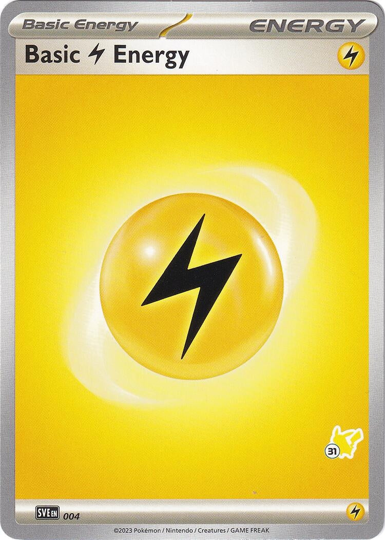Image for Basic Lightning Energy - Pikachu 31 (004) (BA24) - Pokemon
