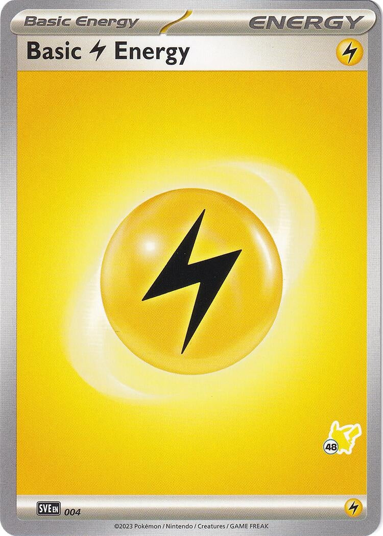 Image for Basic Lightning Energy - Pikachu 48 (004) (BA24) - Pokemon