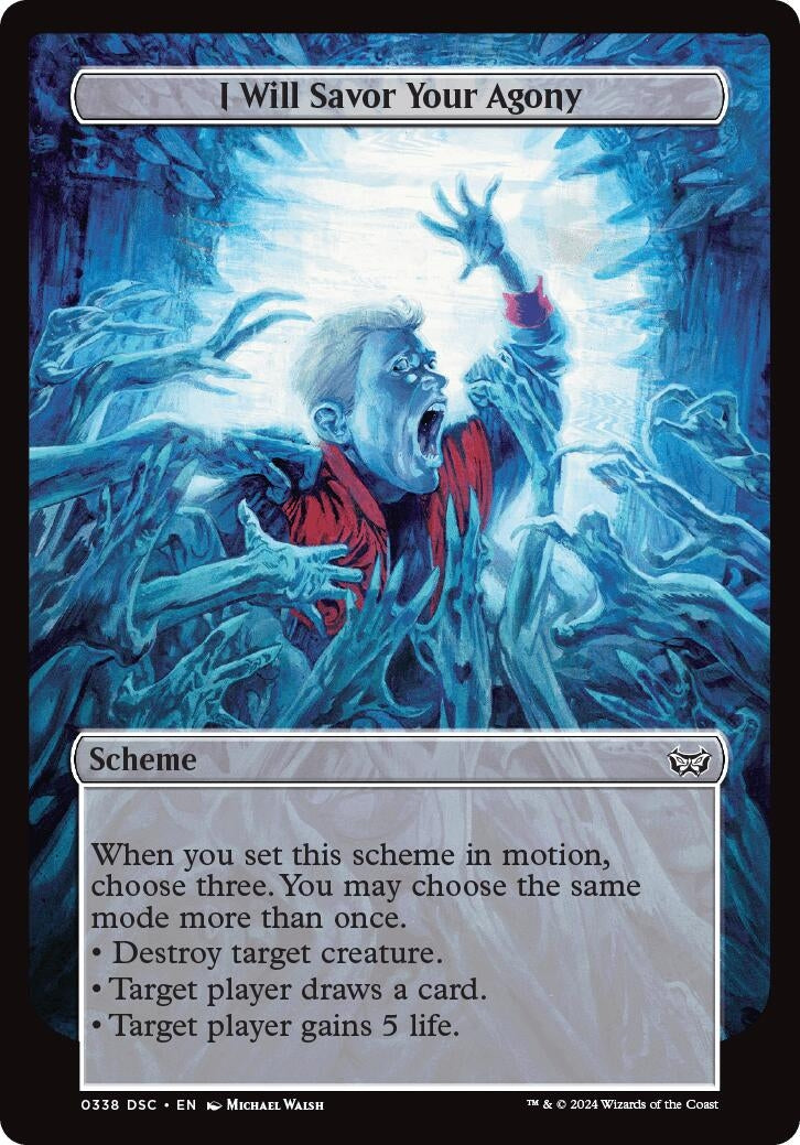 Image for I Will Savor Your Agony (Full Art) (338) (A:DSC) - Magic: The Gathering