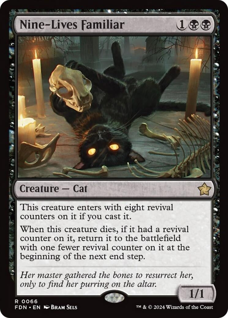 Image for Nine-Lives Familiar (66) (FDN) - Magic: The Gathering