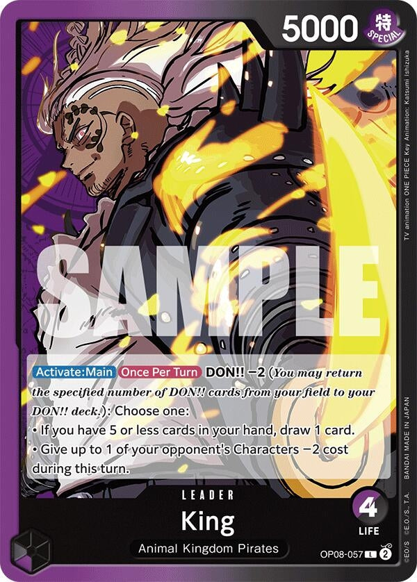 Image for King (057) (OP08-057) (OP08) - One Piece Card Game