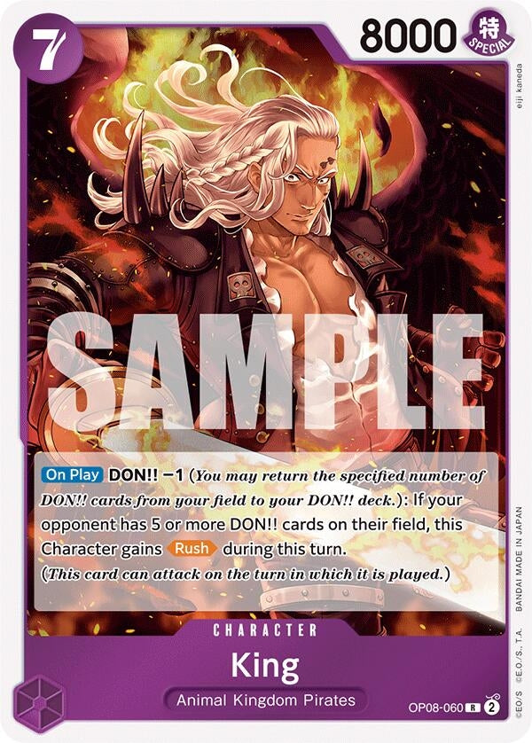 Image for King (060) (OP08-060) (OP08) - One Piece Card Game