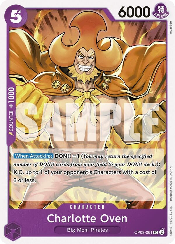 Image for Charlotte Oven (OP08-061) (OP08) - One Piece Card Game