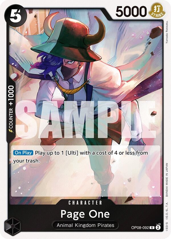 Image for Page One (OP08-092) (OP08) - One Piece Card Game