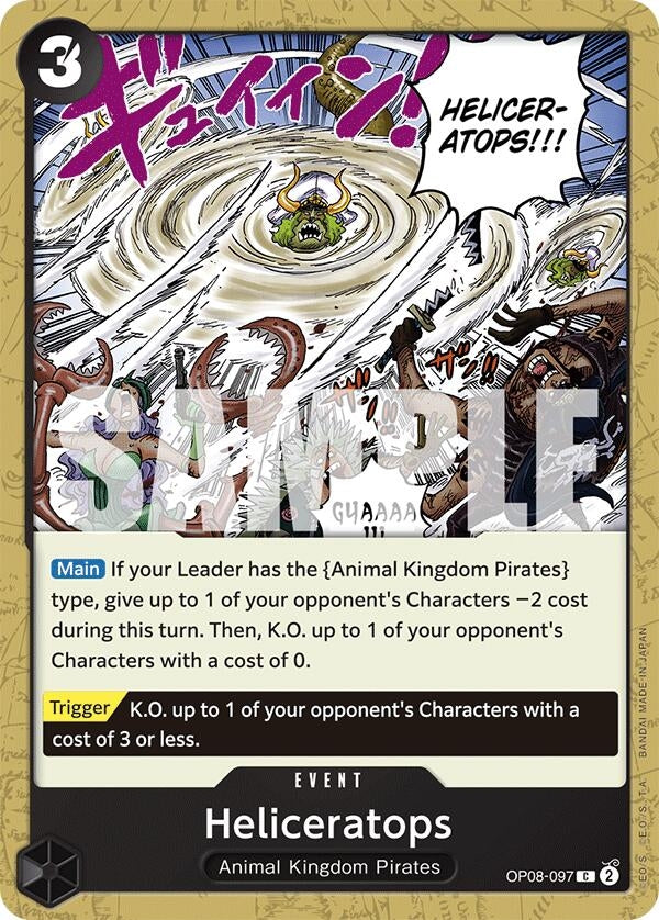Image for Heliceratops (OP08-097) (OP08) - One Piece Card Game