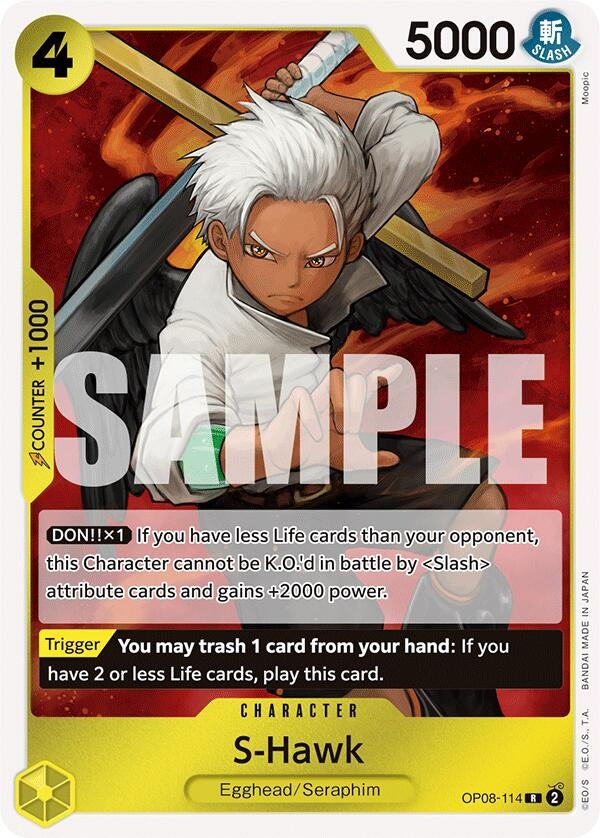 Image for S-Hawk (OP08-114) (OP08) - One Piece Card Game