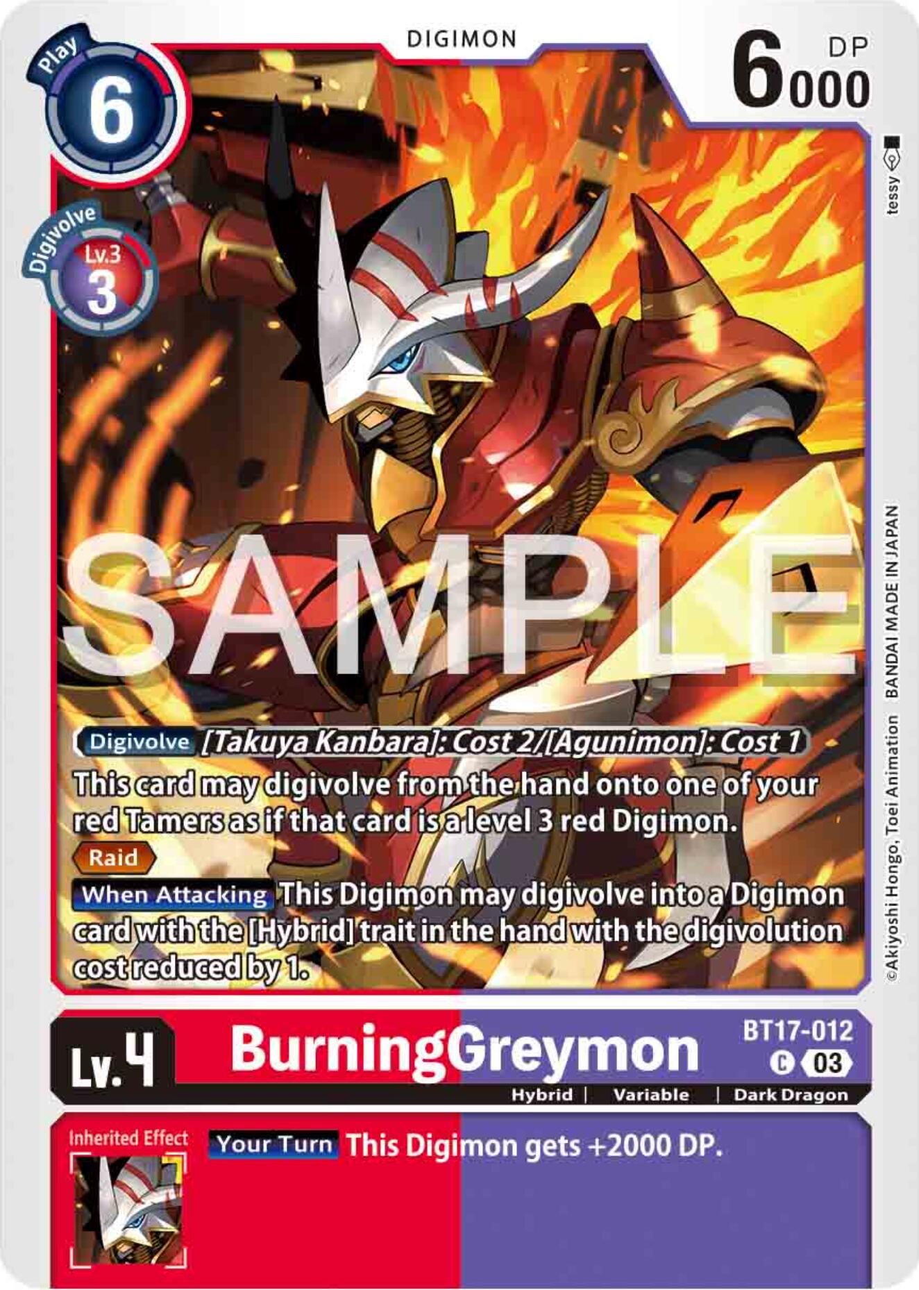 BurningGreymon [BT17-012] [Secret Crisis]