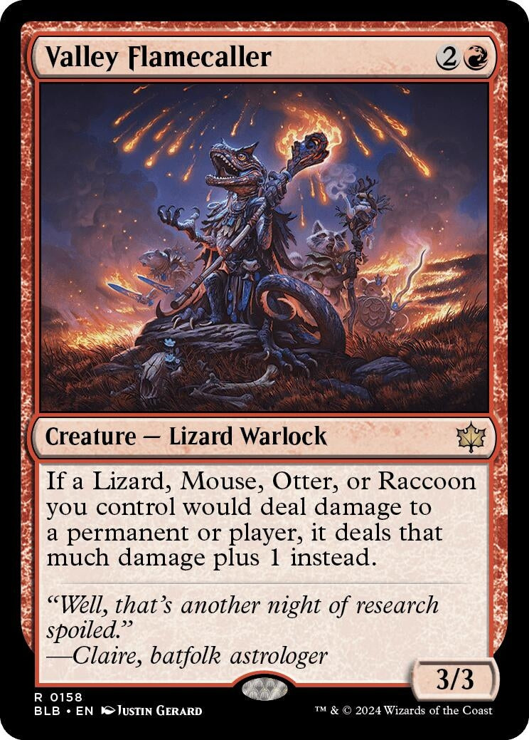 Image for Valley Flamecaller (158) (BLB) - Magic: The Gathering