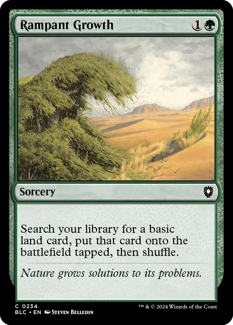 Image for Rampant Growth (234) (BLC) - Magic: The Gathering