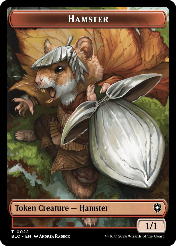 Image for Hamster // Saproling Double-Sided Token (22 // 30) (BLC) - Magic: The Gathering