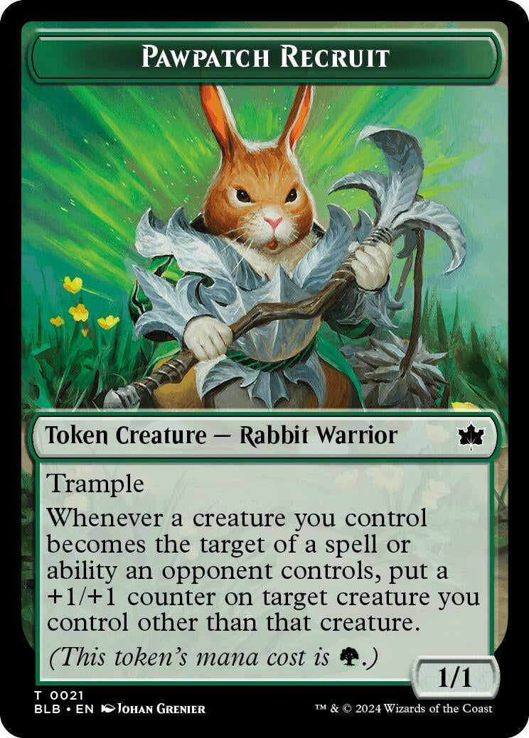 Image for Pawpatch Recruit Token (21) (BLB) - Magic: The Gathering