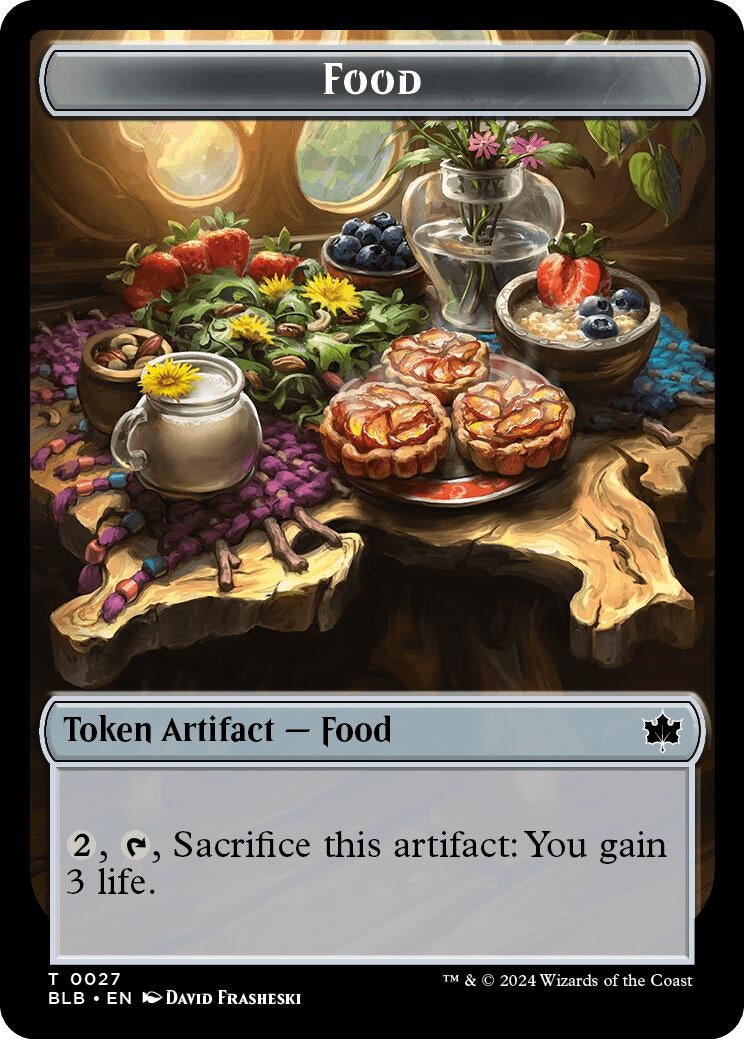 Image for Food // Coruscation Mage Double-Sided Token (27 // 17) (BLB) - Magic: The Gathering