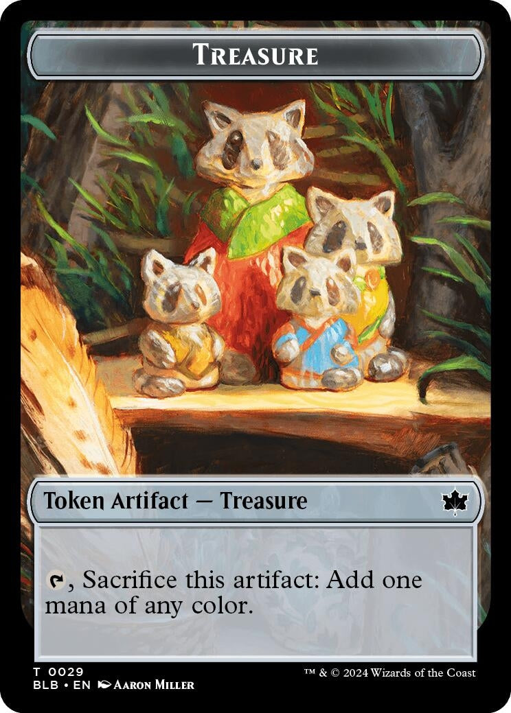 Image for Treasure // Steampath Charger Double-Sided Token (29 // 19) (BLB) - Magic: The Gathering