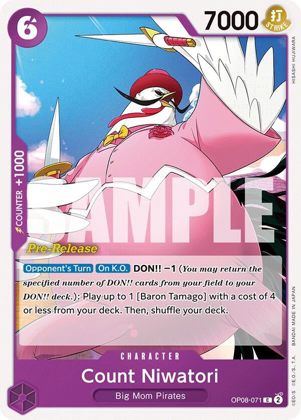 Image for Count Niwatori (OP08-071) (OP08 PRE) - One Piece Card Game