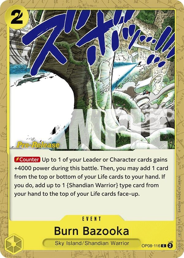 Image for Burn Bazooka (OP08-116) (OP08 PRE) - One Piece Card Game