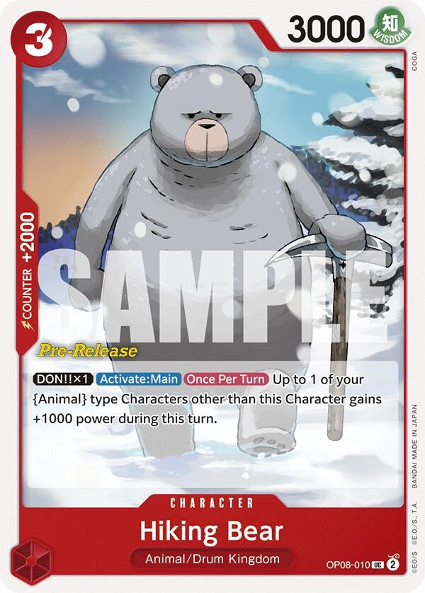 Image for Hiking Bear (OP08-010) (OP08 PRE) - One Piece Card Game