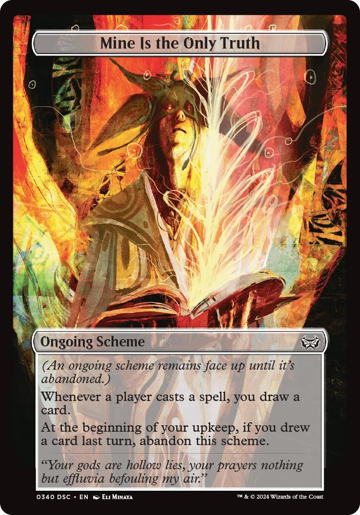Image for Mine Is The Only Truth (Full Art) (340) (A:DSC) - Magic: The Gathering
