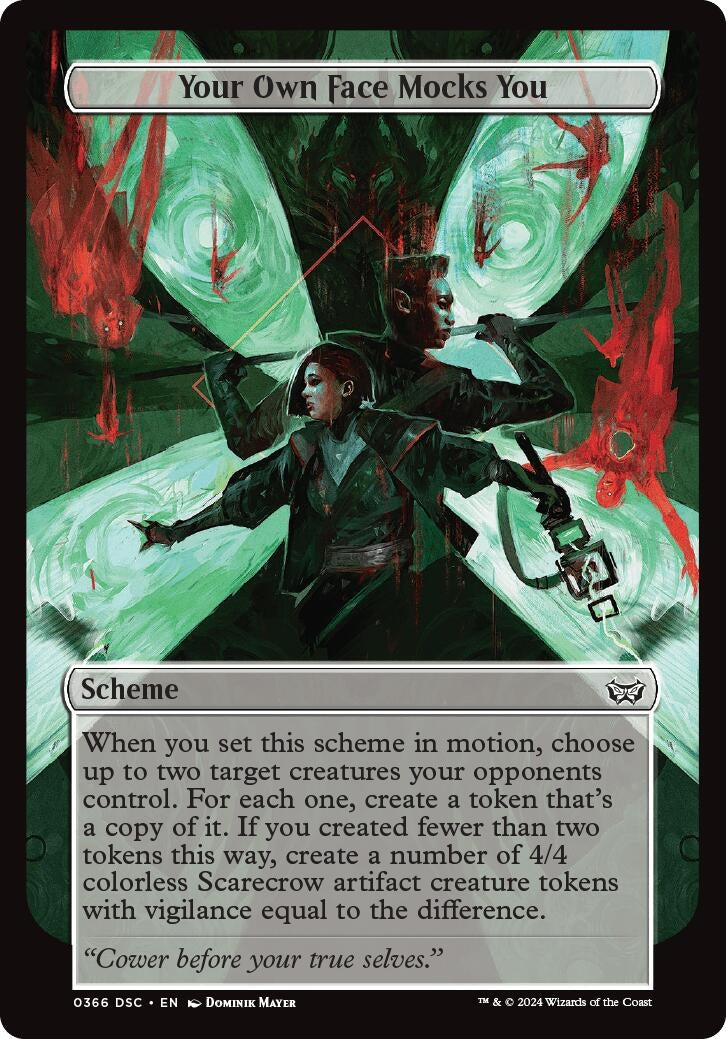 Image for Your Own Face Mocks You (Full Art) (366) (A:DSC) - Magic: The Gathering