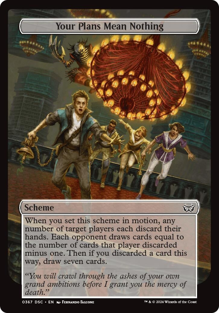 Image for Your Plans Mean Nothing (Full Art) (367) (A:DSC) - Magic: The Gathering