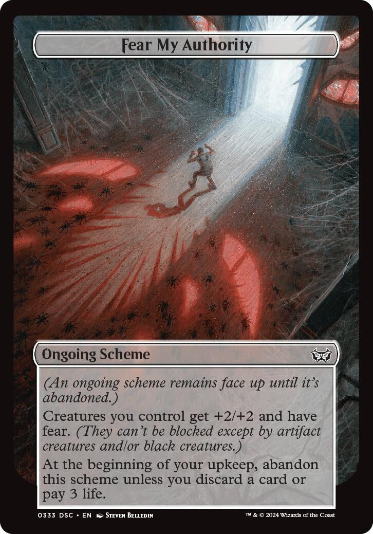 Image for Fear My Authority (Full Art) (333) (A:DSC) - Magic: The Gathering