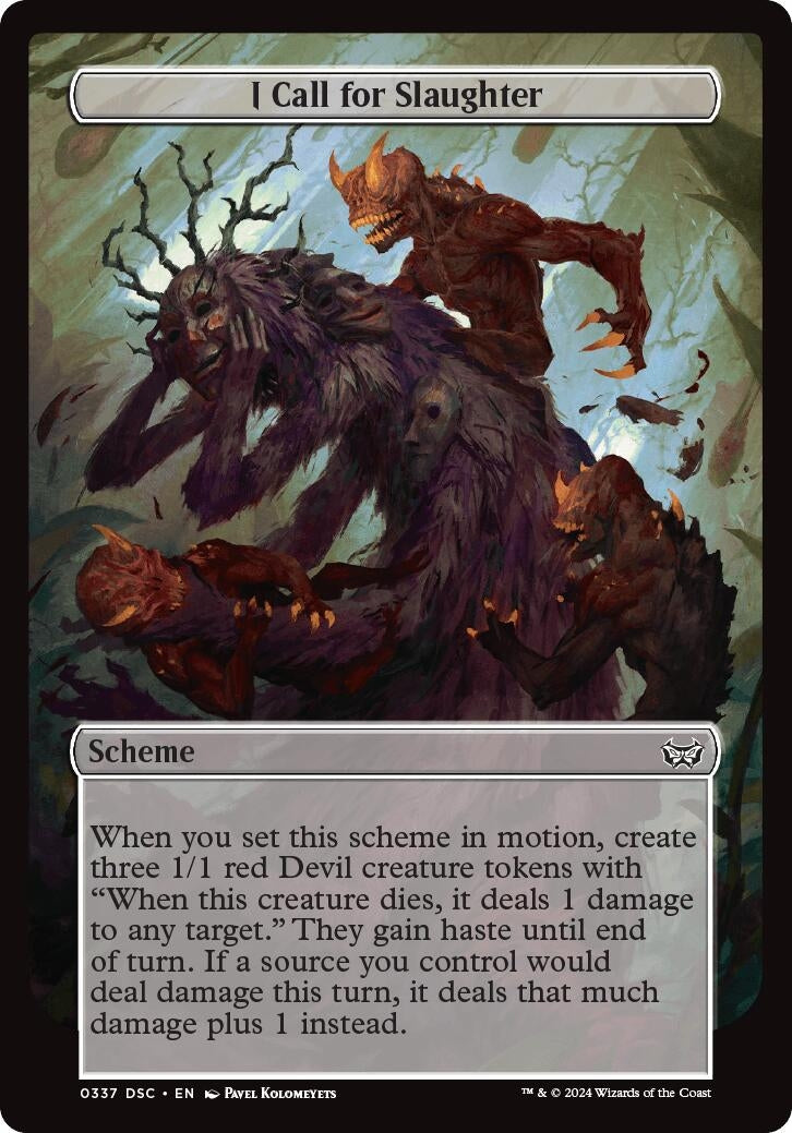 Image for I Call for Slaughter (Full Art) (337) (A:DSC) - Magic: The Gathering
