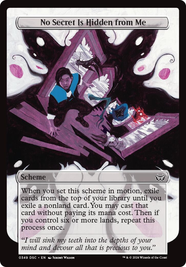 Image for No Secret Is Hidden from Me (Full Art) (349) (A:DSC) - Magic: The Gathering