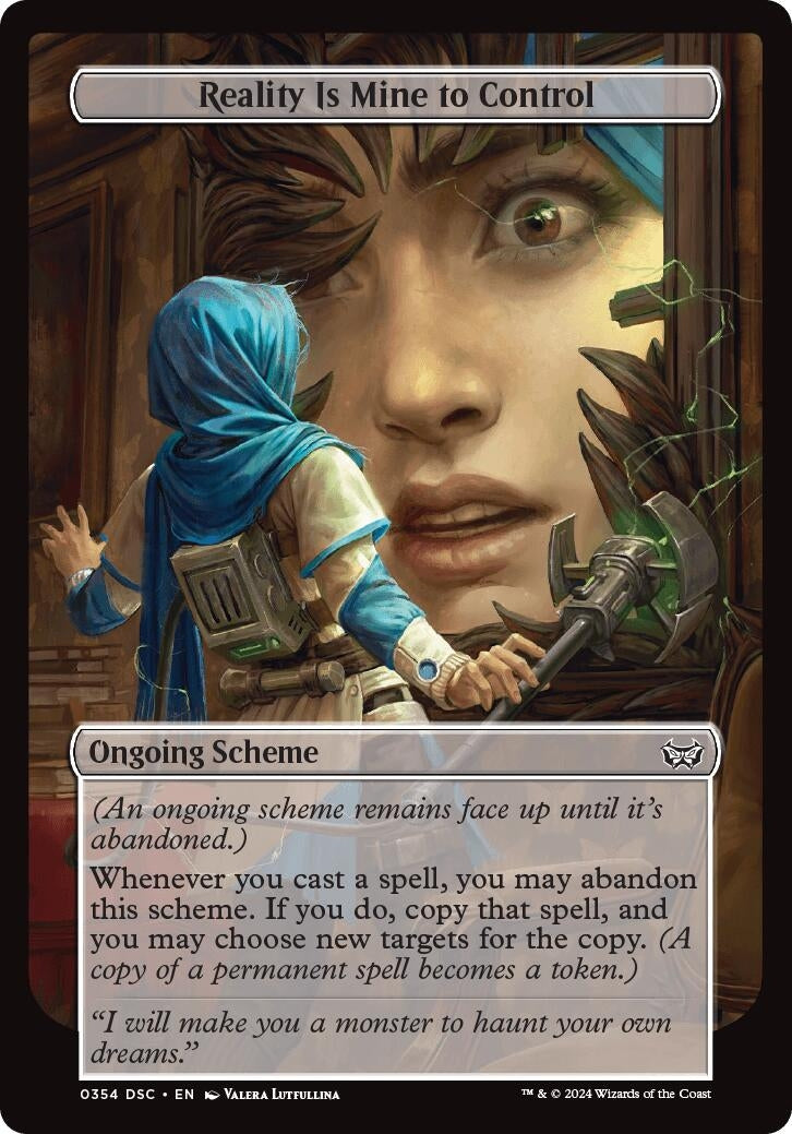 Image for Reality Is Mine to Control (Full Art) (354) (A:DSC) - Magic: The Gathering