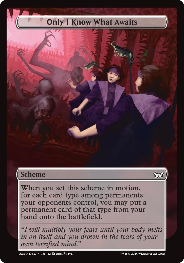 Image for Only I Know What Awaits (Full Art) (350) (A:DSC) - Magic: The Gathering