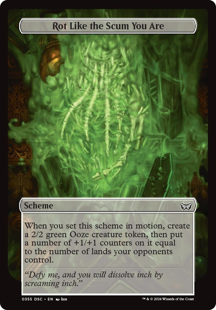 Image for Rot Like the Scum You Are (Full Art) (355) (A:DSC) - Magic: The Gathering