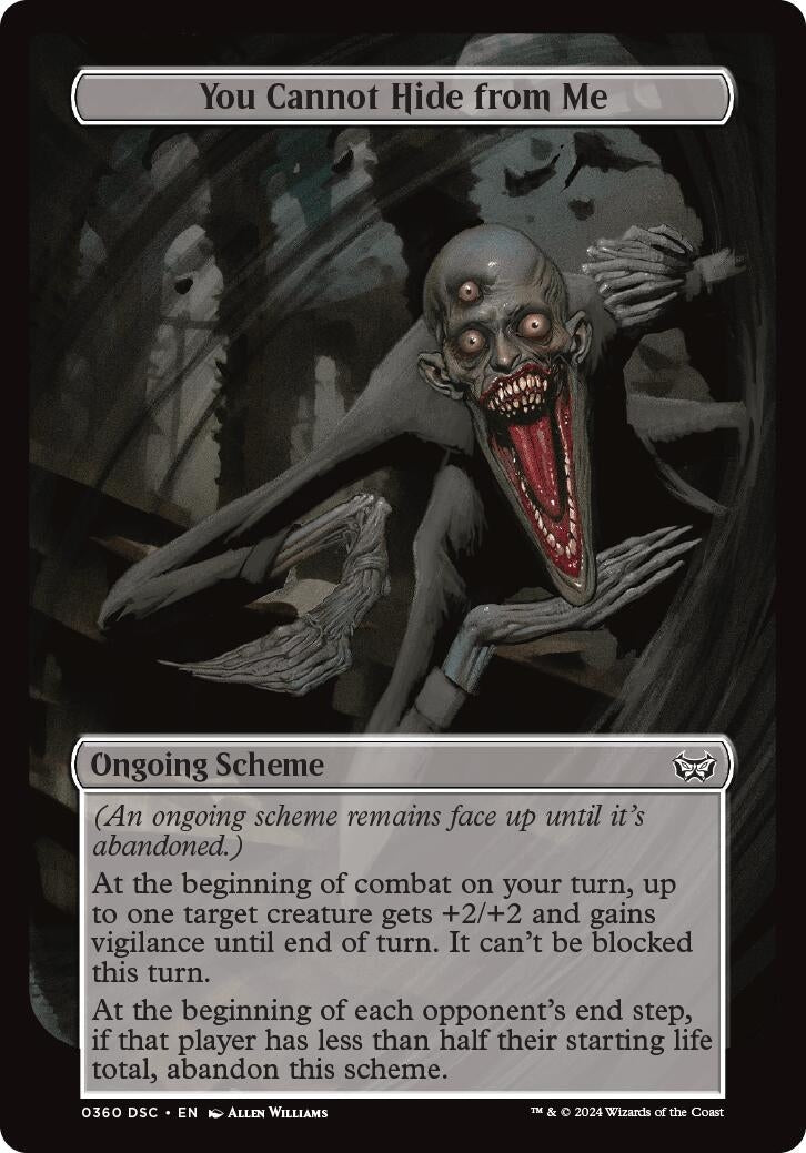 Image for You Cannot Hide from Me (Full Art) (360) (A:DSC) - Magic: The Gathering