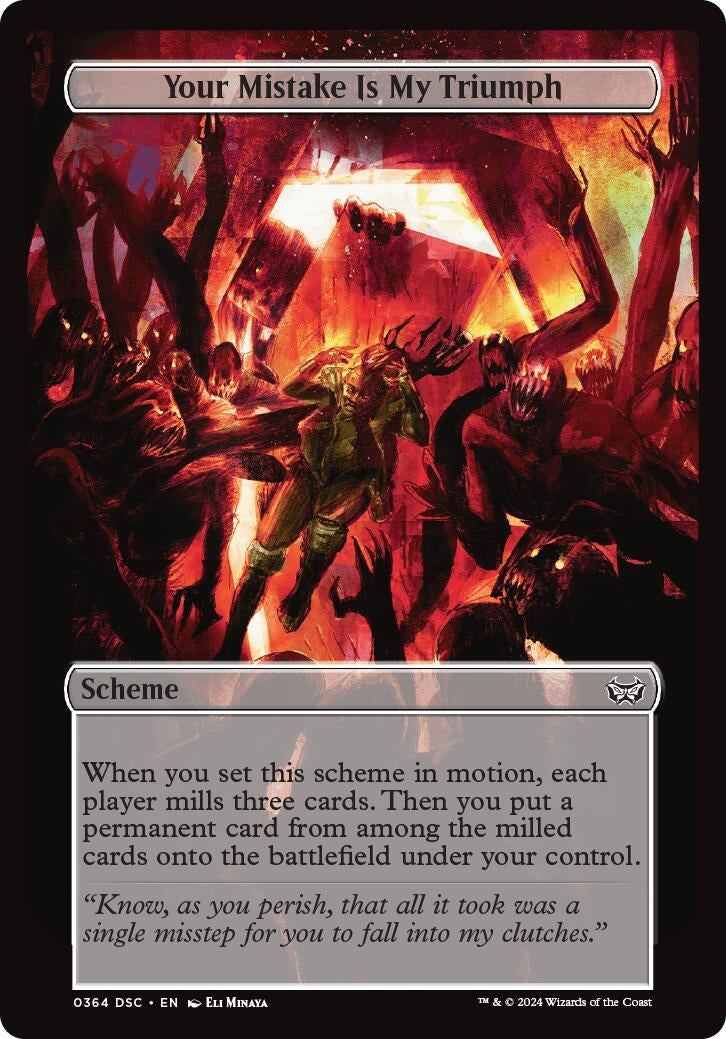 Image for Your Mistake Is My Triumph (Full Art) (364) (A:DSC) - Magic: The Gathering